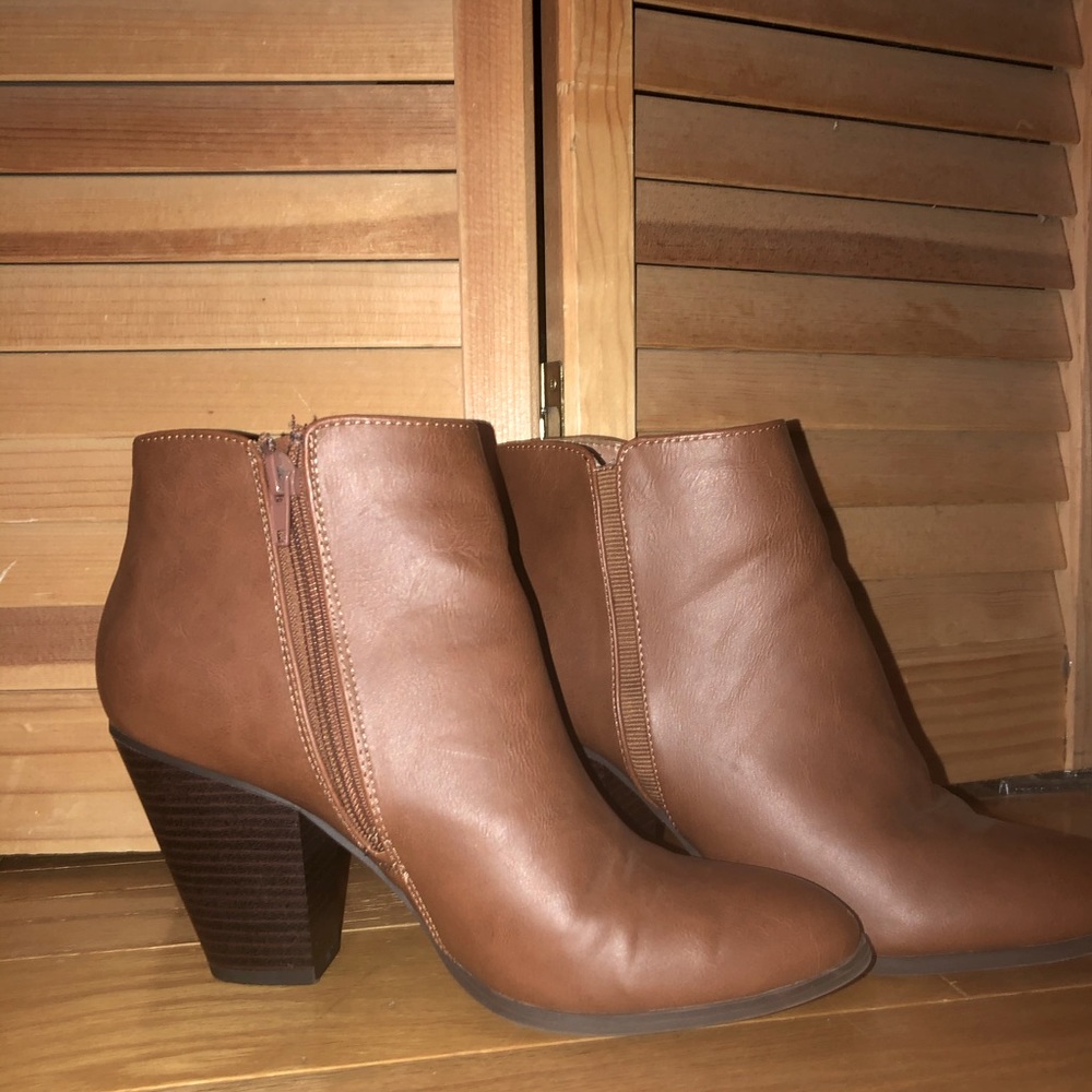 Chunky Heel Ankle Booties